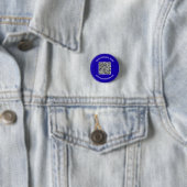 QR-codenummer Naam en website Promotie-Button Ronde Button 3,2 Cm (In situ)