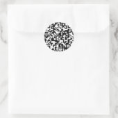 QR-codeontwerp Ronde Sticker (Tas)