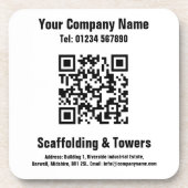 QR-codeontwerp segmenteren Bier Onderzetter (Voorkant)