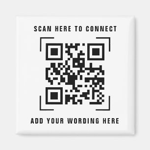 QR-codescan   Bedrijfs Logo Promotie Magnet Magneet