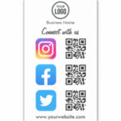 QR-codescanner voor eenvoudige aansluiting op soci Sticker (Voorkant)