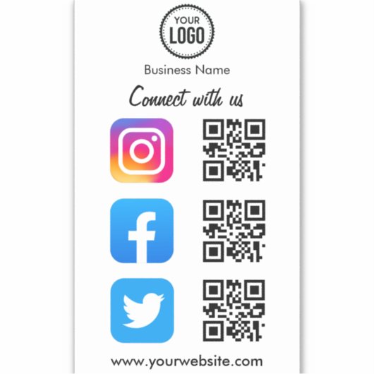 QR-codescanner voor eenvoudige aansluiting op soci Sticker (Voorkant)