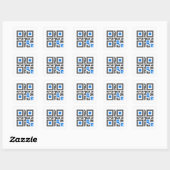 QR-codestickers Vierkante Sticker (Vel)