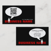 qr codetoebel visitekaartje (Voorkant / Achterkant)