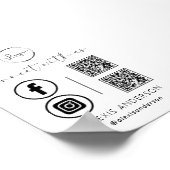 QR Connect met Amerikaanse zakelijke Logo Social M Poster (Hoek)