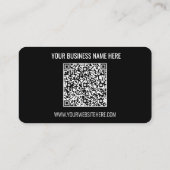 QR de Naam van het Bedrijf van de Code Info Modern Visitekaartje (Achterkant)