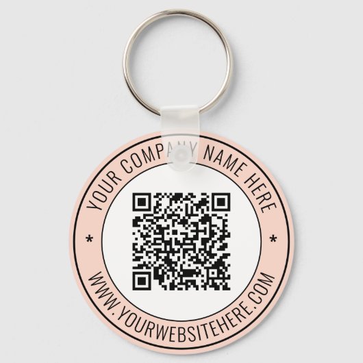 QR de Sleutelhanger van de Tekst van de Code Info  (Voorkant)