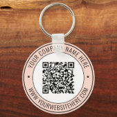 QR de Sleutelhanger van de Tekst van de Code Info  (Voorkant)