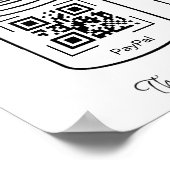 QR Digitale Tips Jars Paypal Apple Pay Cash App Poster (Hoek)