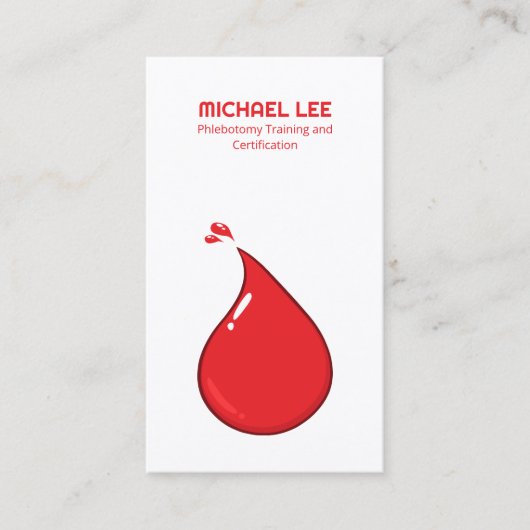 QR-flebotomie Visitekaartje (Voorkant)