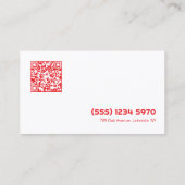 QR-flebotomie Visitekaartje (Achterkant)