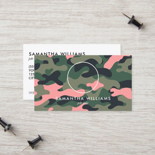 QR Foto Militaire Leger Contactkaartje (Voorkant / Achterkant in situ)