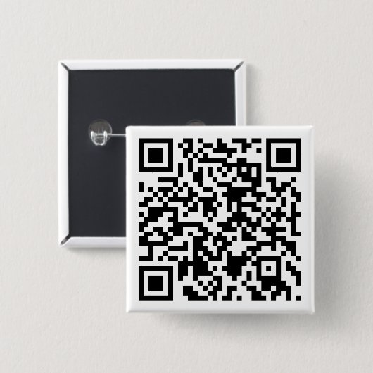 QR gecodeerde Button -  (Voorkant /achterkant)