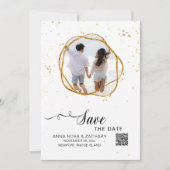 *~* QR Glitter - Weddenschap Website AR6 Opslaan D Save The Date (Voorkant)