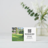 QR het visitekaartje van de Zorg van de Code Lawn (Staand voorkant)