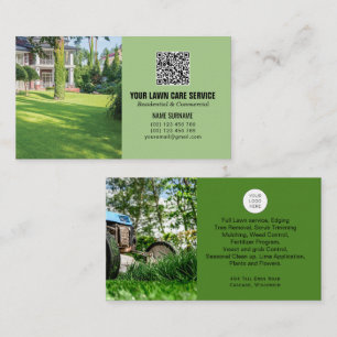 QR het visitekaartje van de Zorg van de Code Lawn