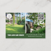 QR het visitekaartje van de Zorg van de Code Lawn (Voorkant)