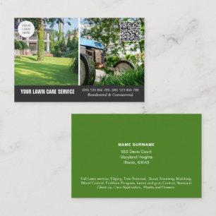 QR het visitekaartje van de Zorg van de Code Lawn