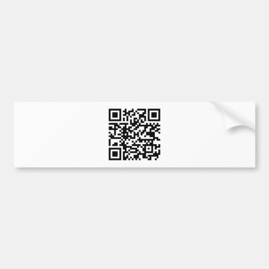 QR Kode Bumpersticker (Voorkant)
