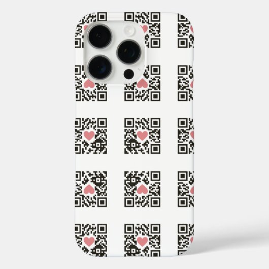 QR Liefdescode Case-Mate iPhone Case (Achterkant)