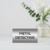 QR metaaldetector Visitekaartje (Staand voorkant)