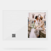 QR moderne | Merci photo et bienvenue (Recto)