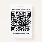 QR Name Badge (Voorkant)