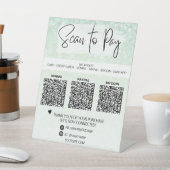 *~* QR PAIEMENT Table Tente Piédestal Panneau Tabl (In SItu)