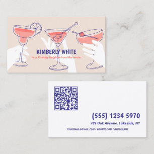 QR Professional Bartender Visitekaartje