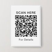 QR Rectangle Button voor elk doel (Voorkant)