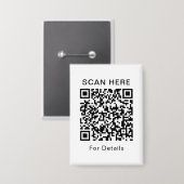  QR Rectangle Button voor elk doel (Voorkant / Achterkant)