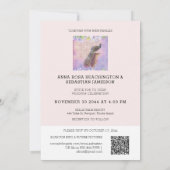 *~*  QR RSVP Peacock Victoriaans AR24 Wedding Kaart (Achterkant)