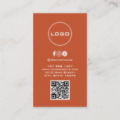 QR scan dank u | Korting Logo Visitekaartje (Achterkant)