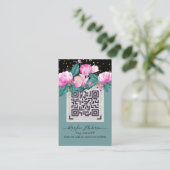 QR Scanning Code Weddenschap - Omheiningen Visitekaartje (Staand voorkant)