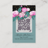 QR Scanning Code Weddenschap - Omheiningen Visitekaartje (Voorkant)