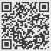 QR-sticker Sticker (Voorkant)