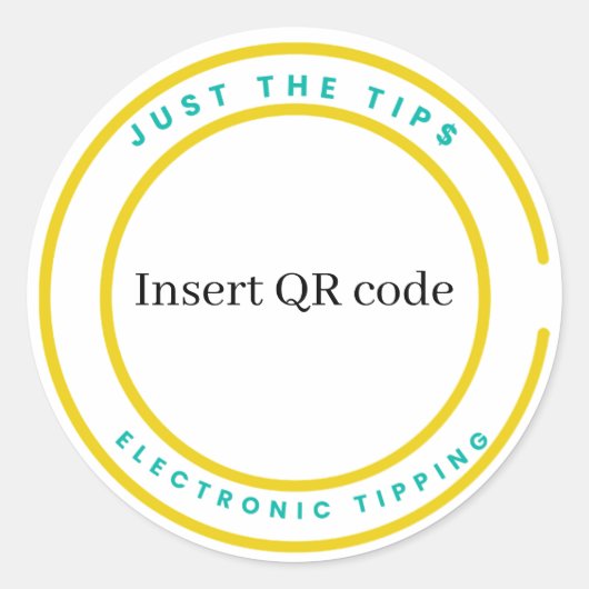 QR-Stickers Ronde Sticker (Voorkant)