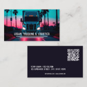 QR Trucking Logistics Visitekaartje (Voorkant / Achterkant)