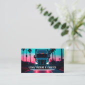 QR Trucking Logistics Visitekaartje (Staand voorkant)