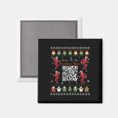 QR Trump Dance Code President Dance Code Kerst Magneet (Voorkant / Achterkant)
