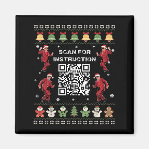 QR Trump Dance Code President Scan voor instructie Magneet