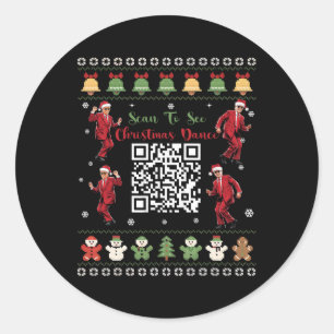Qr Trump Dans Code President Dans Code Kerstmis Ronde Sticker