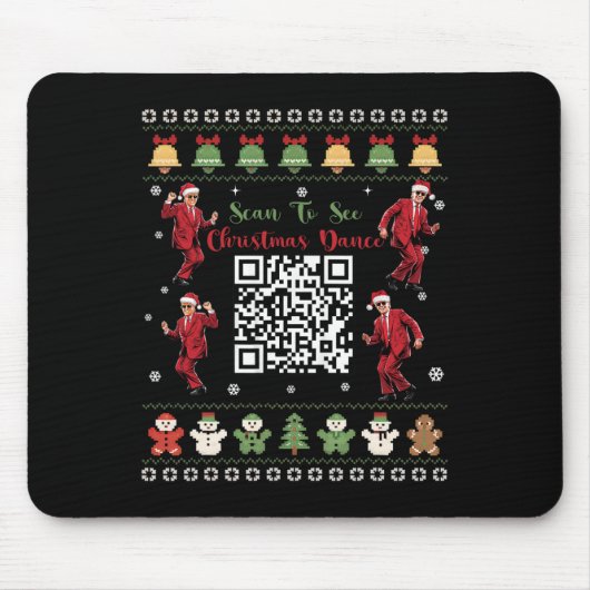 Qr Trump Danscode President Danscode Kerstmis Muismat (Voorkant)