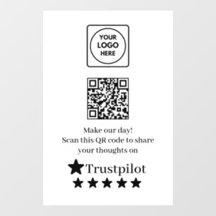 QR Trustpilot Panneau d'affichage de critiques d