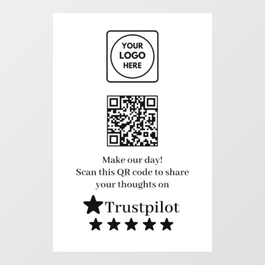 QR Trustpilot | Panneau d'affichage de critiques d (Feuille)