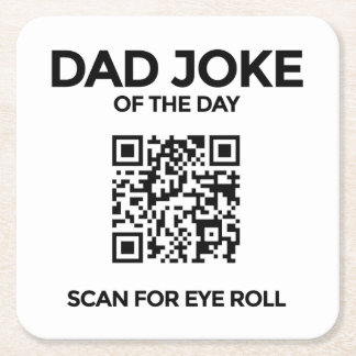 QR Vadergrap Koeler Vierkante Kartonnen Onderzetter