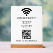 QR WiFi personnalisé | Affichage d'accès réseau pa (Neutre)
