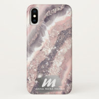 *~* QR Zilver AP66 Glitter Roze Agaat