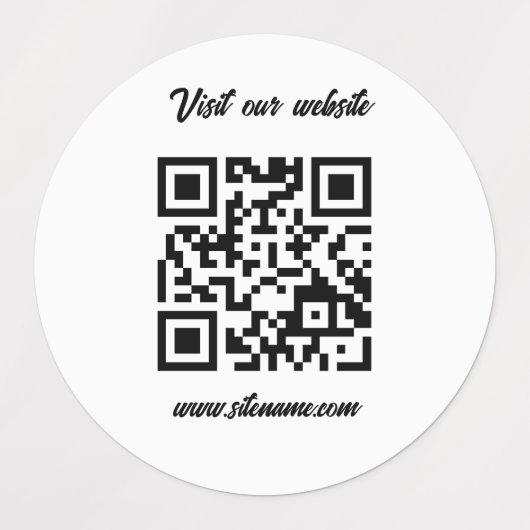 QRcode Lable Sticker (Design 1)