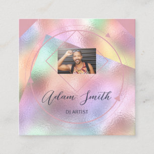 QRCode Logo Aangepaste Aangepaste Fotograaf Roos S Vierkante Visitekaartje